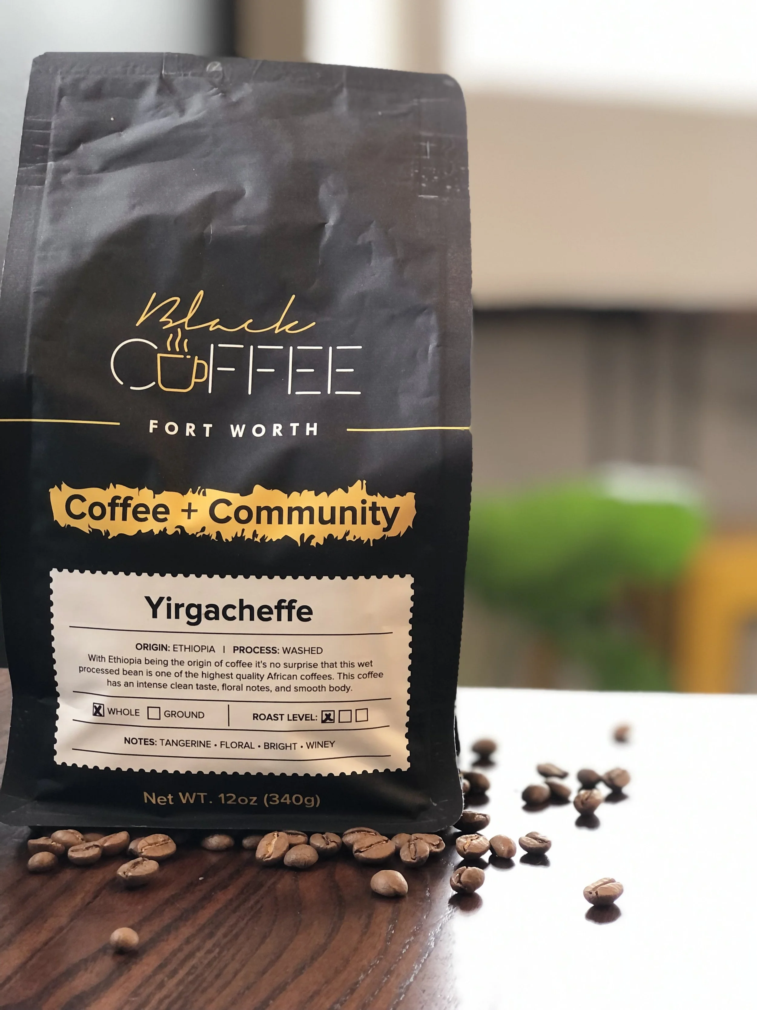 Yirgacheffe Single Origin (Whole Bean) — Black Coffee FW